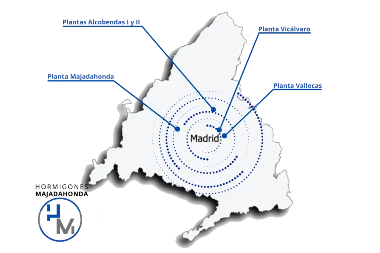 Plantas de Hormigone en Madrid de Hormigones Majadahonda