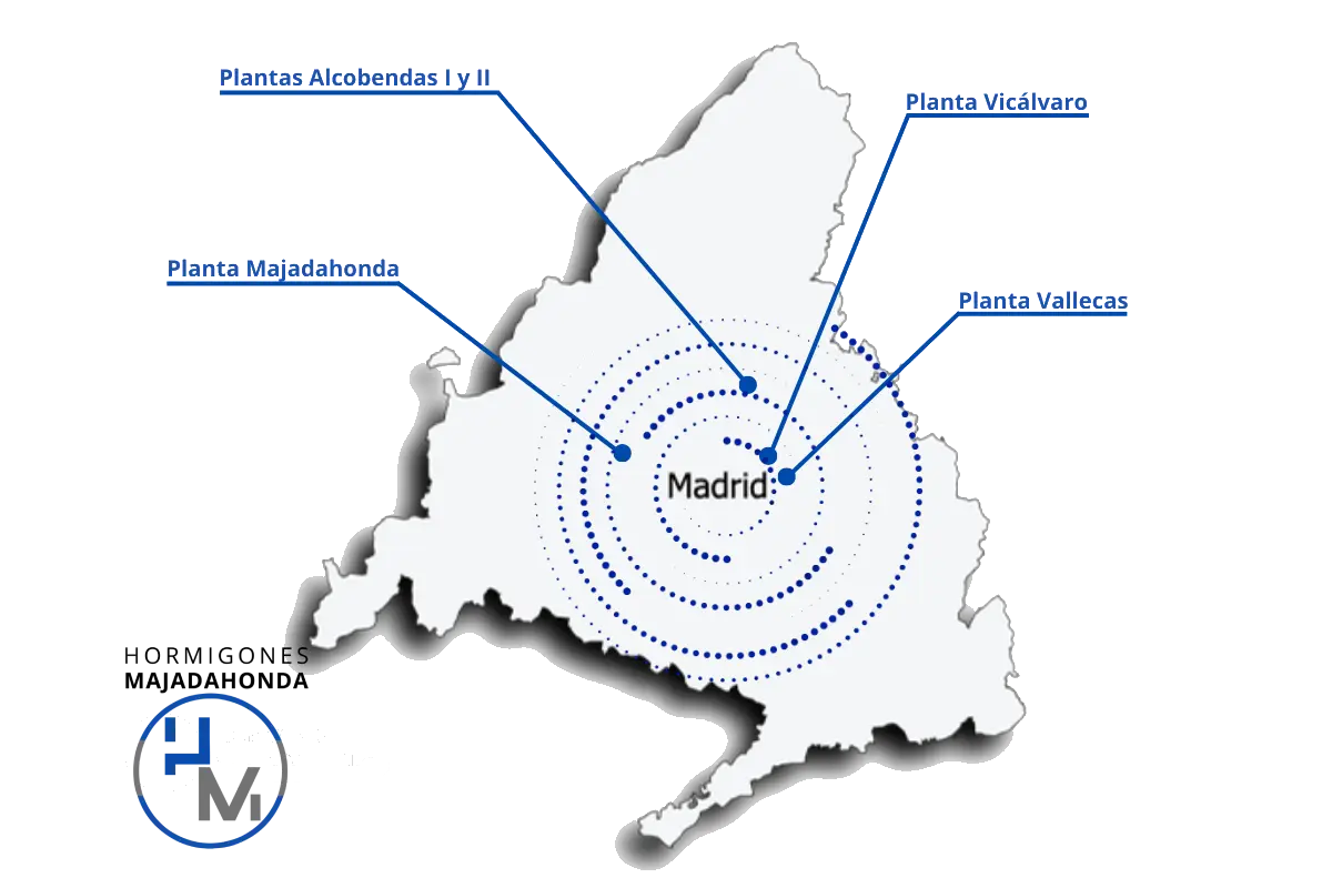 Plantas de Hormigone en Madrid de Hormigones Majadahonda